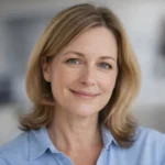 Portré Kovács Helénáról, egy elégedett ügyfelünkről Székesfehérváron, akinek a konyháját és fürdőszobáját újítottuk fel. A kép az OtthonPro Kivitelezés minőségi munkájának és ügyfél-elégedettségének bizonyítéka.